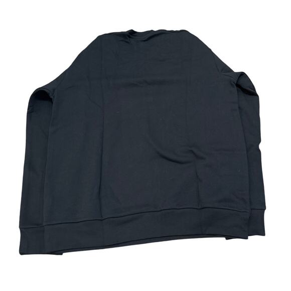 adidas Essentials Fleece 3-Stripes Sweatshirt 'Black' IB4027 Mens Size Large New - Picture 3 of 4